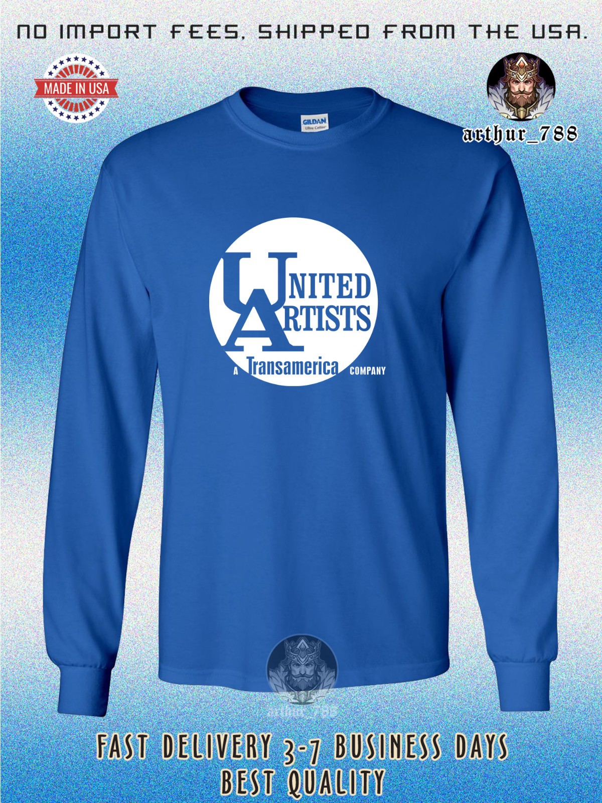 New United Artists A Transamerica Men's Long Sleeve T-Shirt American Tee T-Shirt gallery
