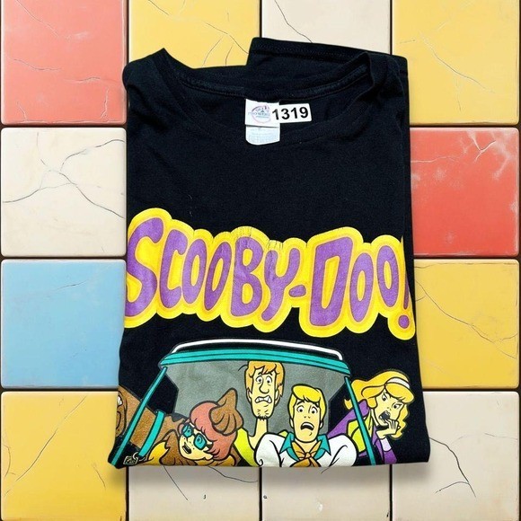 VTG Y2K 2000S Scooby-Doo Cartoon Network T Shirt Mystery Machine Black Men XL gallery