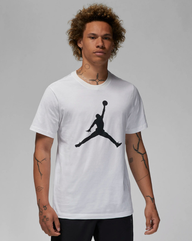 Nike Air Jordan Jumpman Logo Mens T-Shirt White Multi Size Casual Top gallery