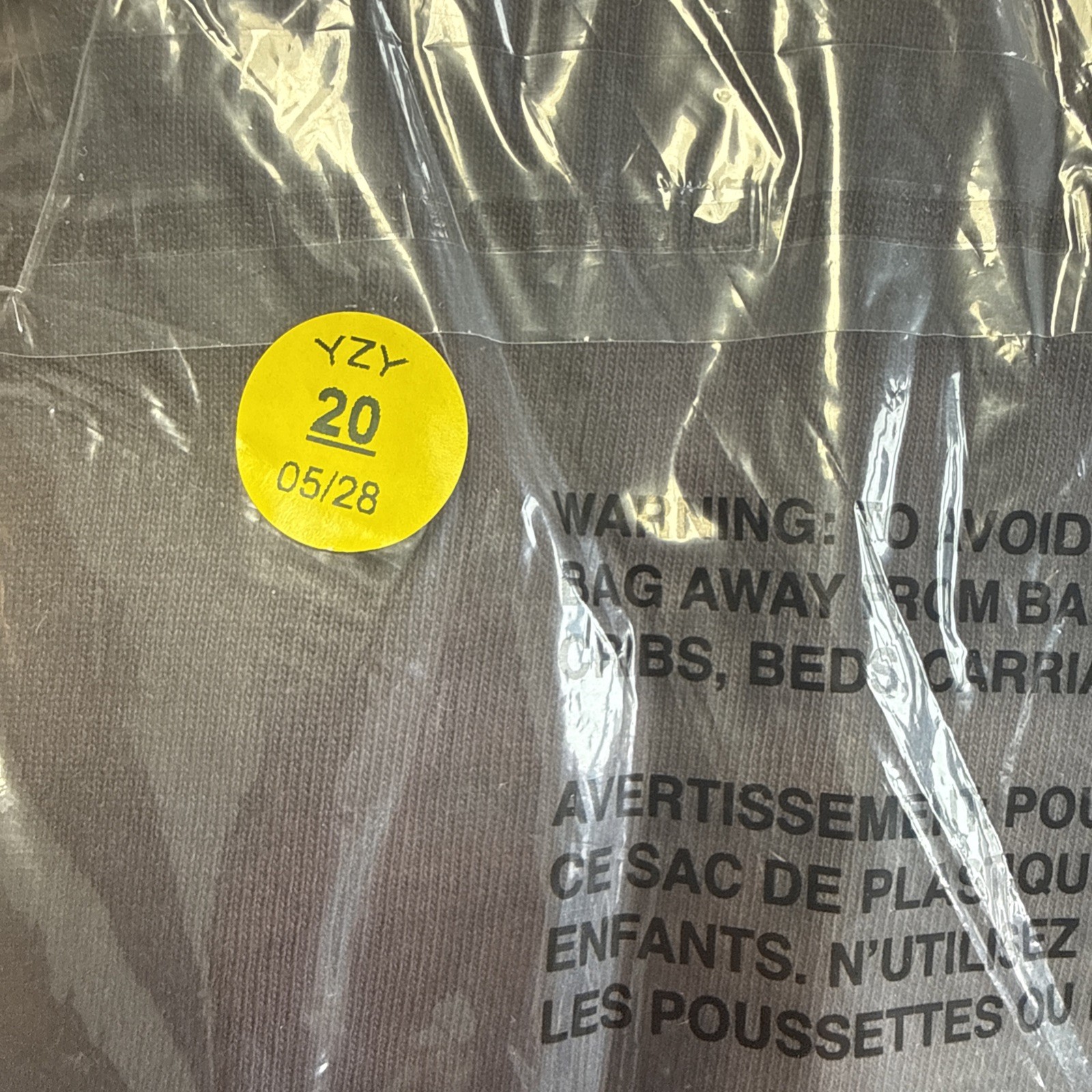 Yeezy Gap YZY 10A Dove Long Sleeve Shirt Dark Grey Medium gallery