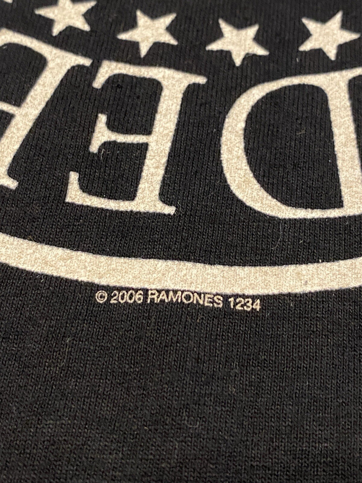 Vintage Ramones Shirt 2006 Black Graphic 1 2 3 4 Label Tee gallery
