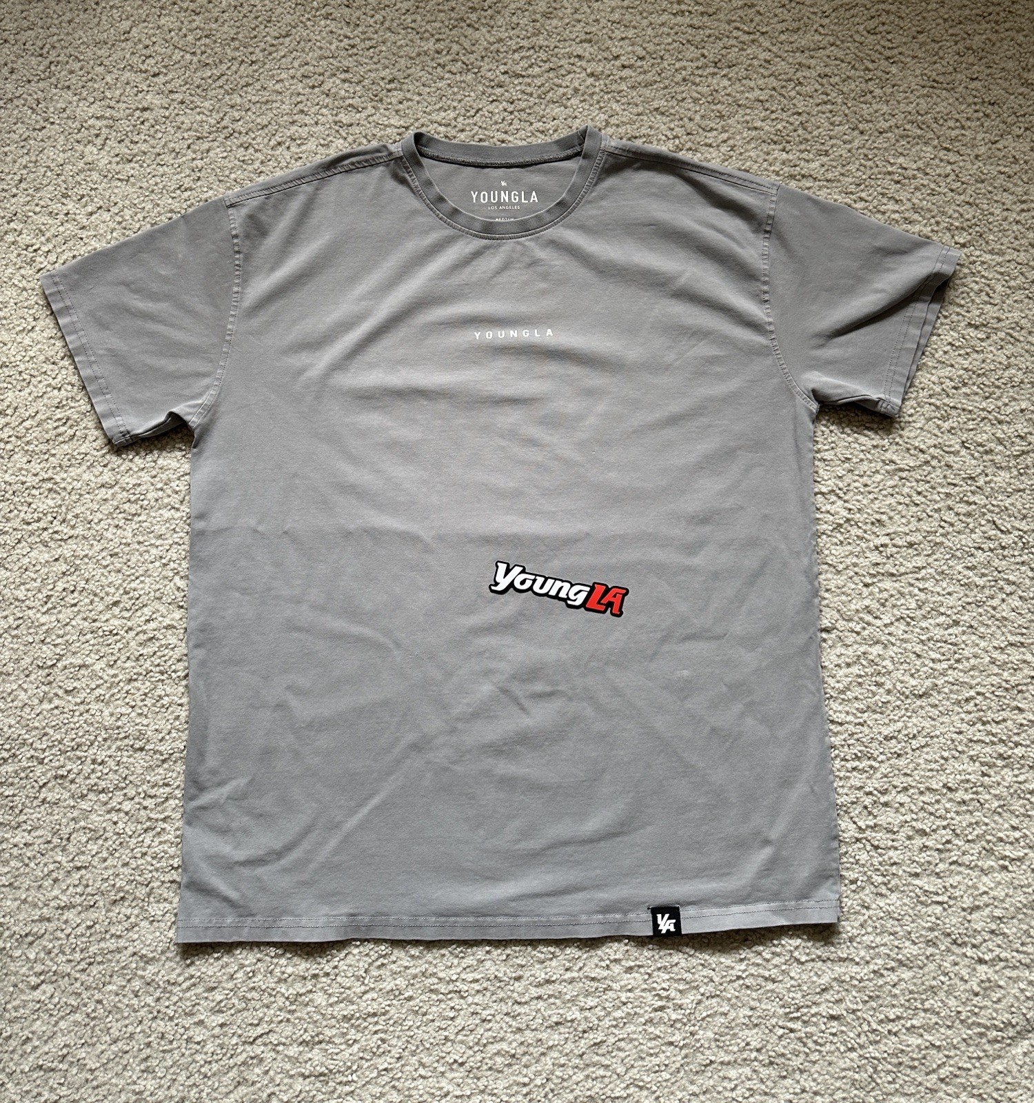 YoungLa T Shirt Grey Size Medium Short Sleeve gallery