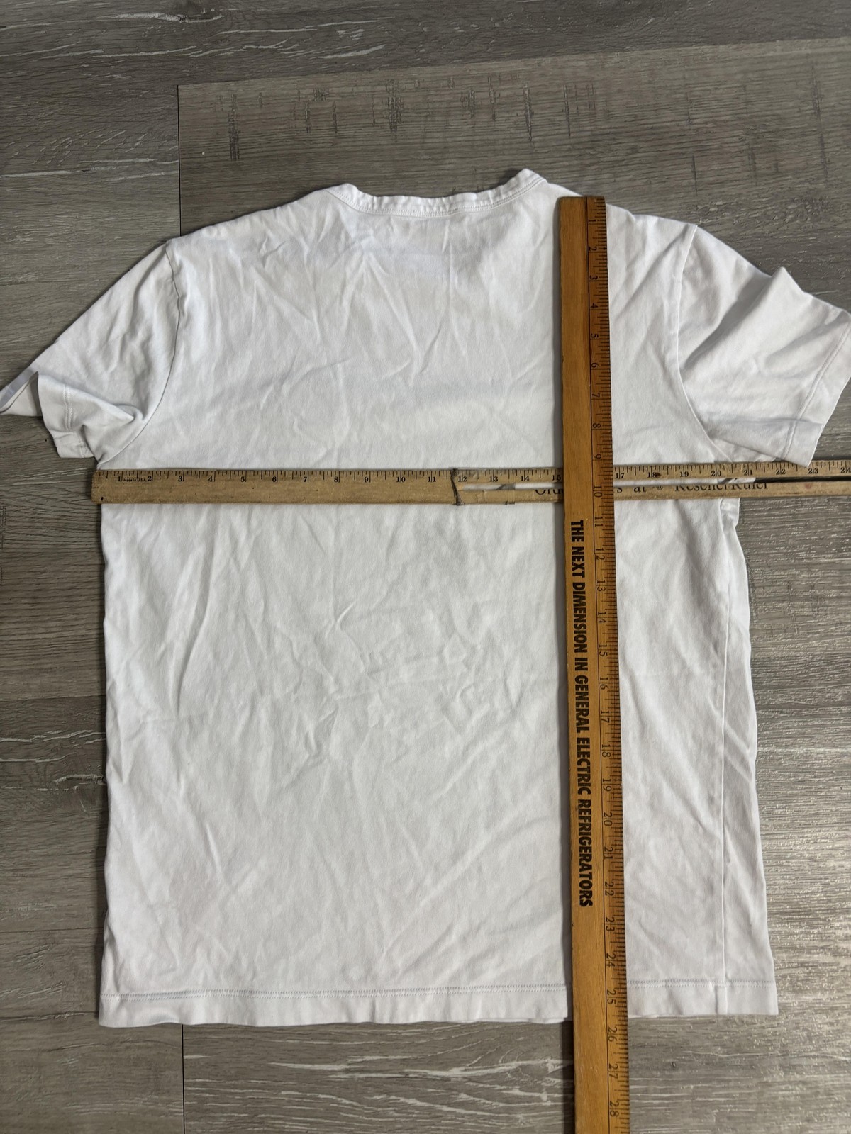 Moncler Shirt Mens Medium White Logo Patch Graphic Tee T-Shirt Designer gallery