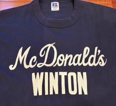 Vintage 90’s Russell Athletic Single Stitched McDonald’s Winton Shirt Size Large