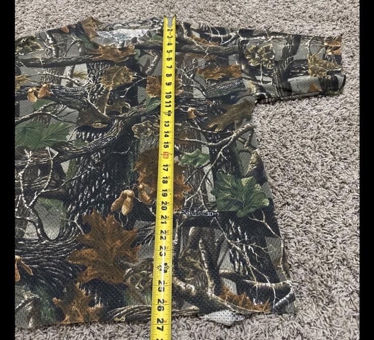 Cabelas Camo Hunting Boxy Cut Bottom T Shirt Mens Size Large Regular gallery