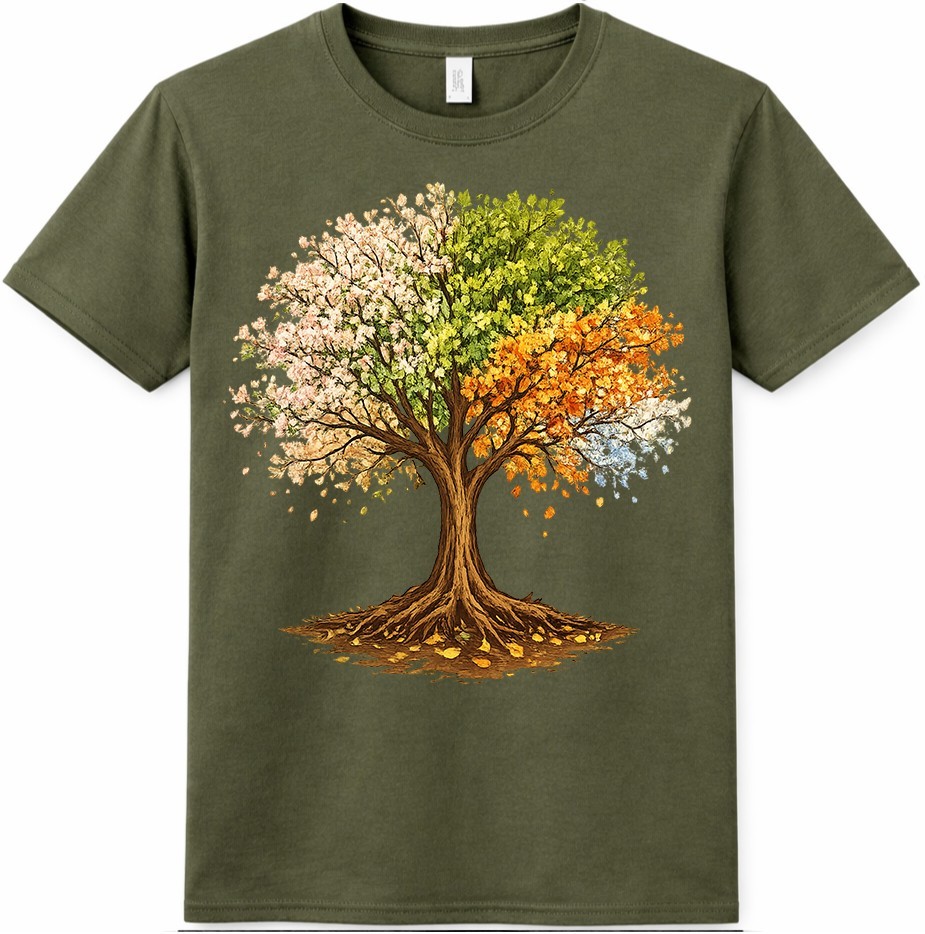 Tree Four Seasons T Shirt Spring Summer Fall Winter Nature Graphic Tee gallery