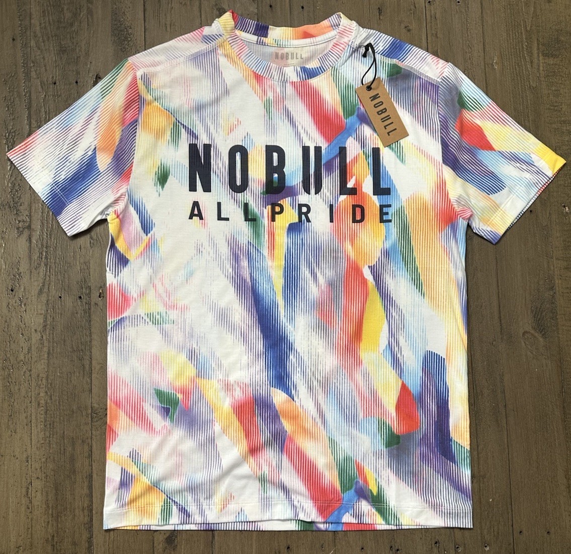 NWT NOBULL Men’s **LIMITED EDITION* Pride Moves 🏳️‍🌈 All Pride Tee - Medium gallery