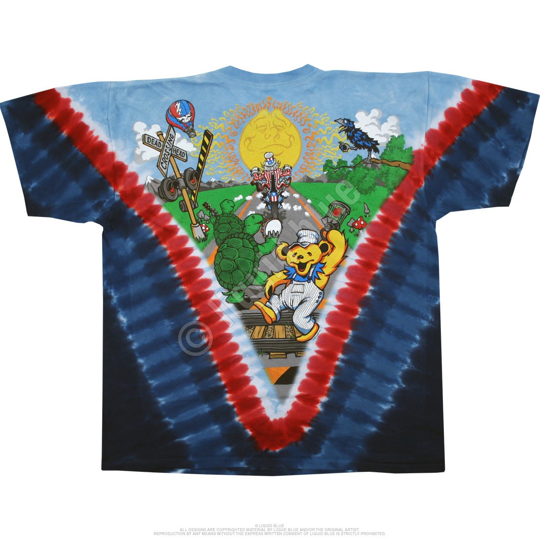 [Limited Edition] Vintage Grateful Dead Moto Sam Tie-Dye T-Shirt Liquid Blue gallery