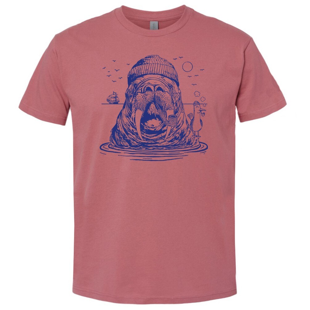 Walrus T Shirt Cool Walrus Shirt for Men Women Vintage Nautical Beach Theme Tee gallery