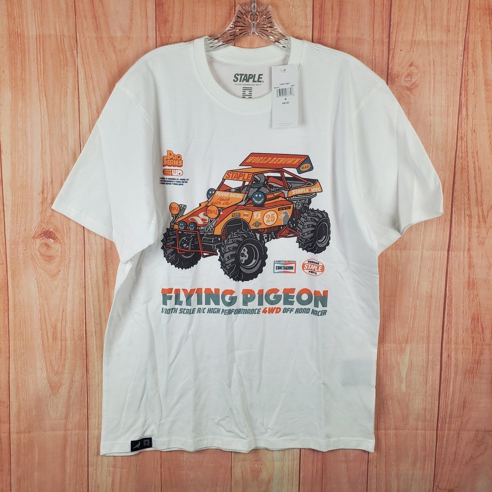 Staple Pigeon Shirt Sz M Medium Performance 4wd Off Road Racer Cotton