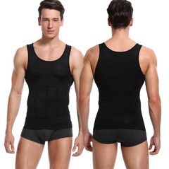 Mens Slimming Tummy Body Shaper Vest Compression T-Shirt Ultra Durable Tank Tops