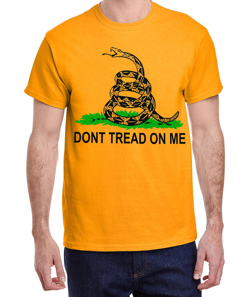 Mens Don't Tread on Me T-shirt Gadsden Flag Clothing Apparel 2nd Amendment Tee gallery