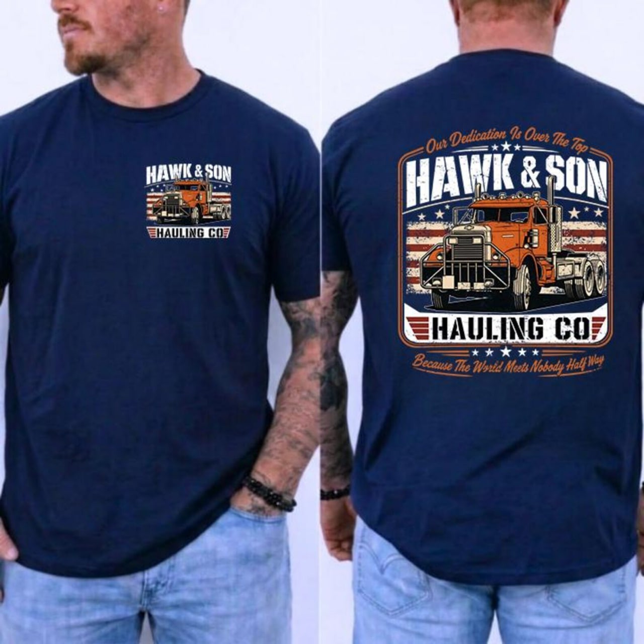 Over The Top Trucker Shirt, Hawk and Son shirt,Vintage Arm Wrestling Movie Shirt gallery