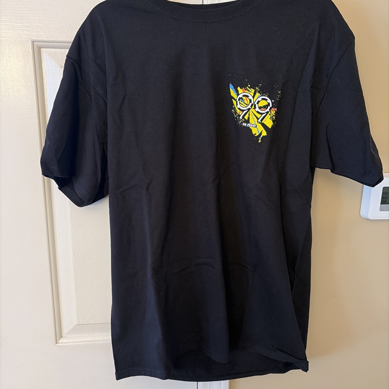 Lot If 9! 99 Proof Liqueurs Promotional T-shirt Men's Large Black NEW! gallery