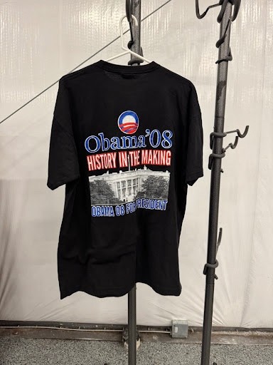 Vintage 2008 Obama Change T-Shirt History In The Making Campaign Tee Black XL gallery