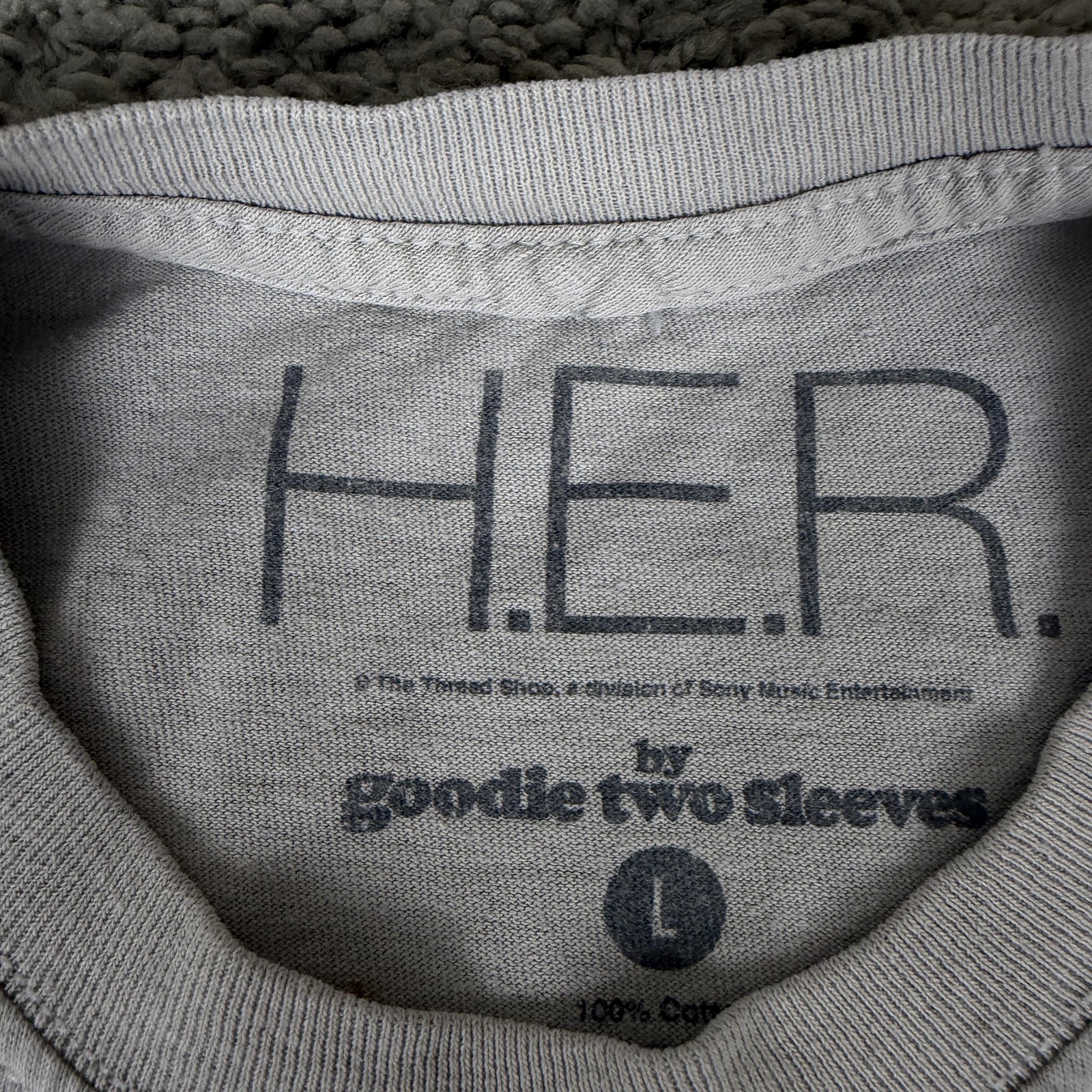 H.E.R. Shirt Mens Large White Tie Dye Portrait Graphic Tee Goodie Two Sleeves gallery