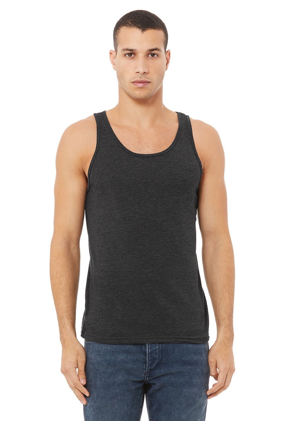 3 Pieces - BELLA + CANVAS 3480 Jersey Tank - Dark Gray Heather gallery