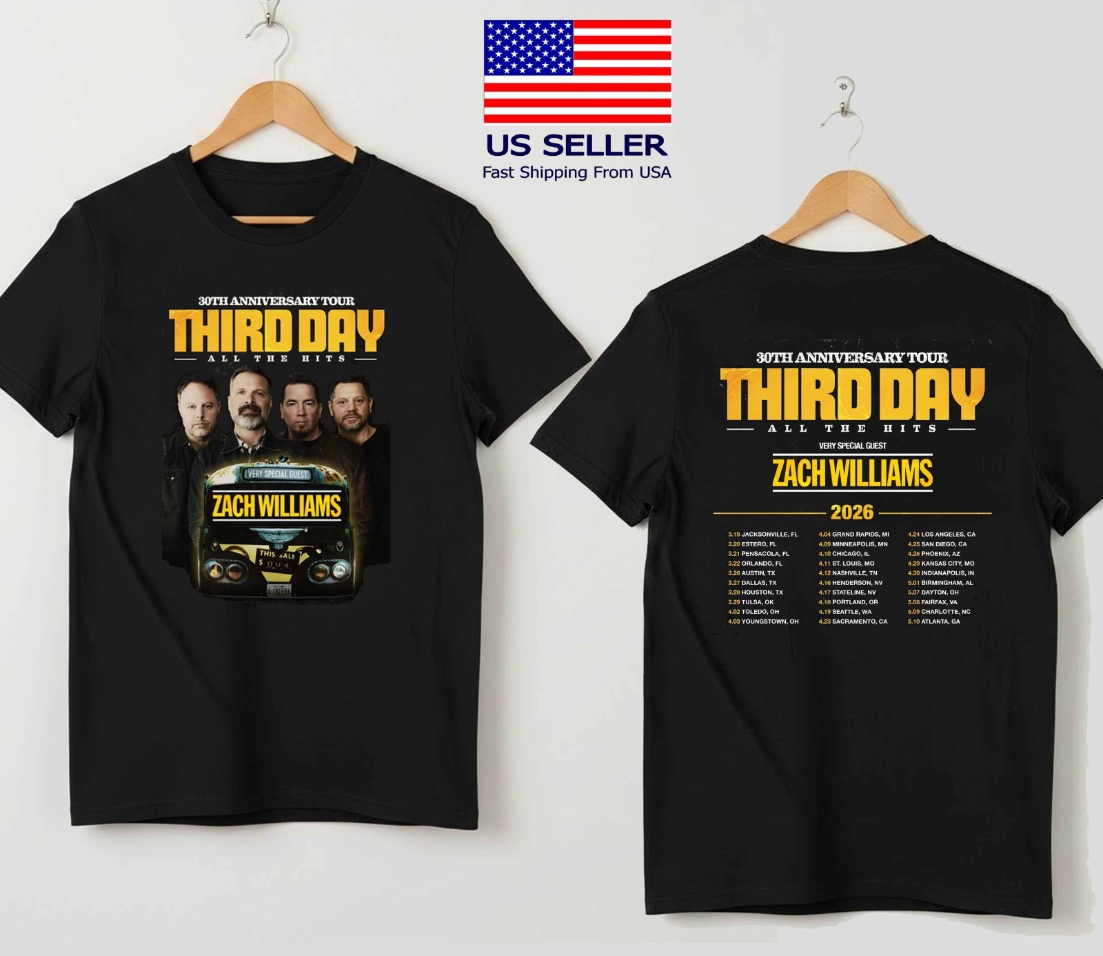 Third Day 30th Anniversary Tour 2026 Graphic T Shirt gallery