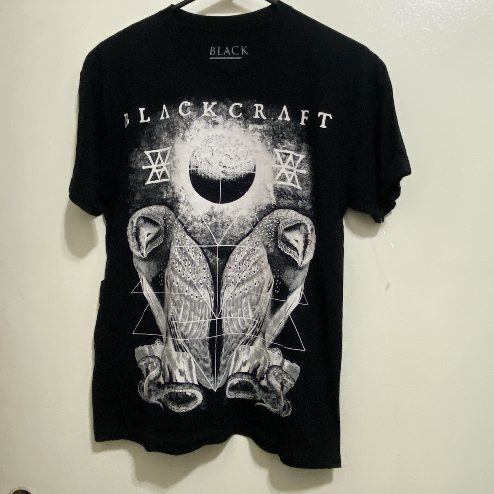 Black Craft Blackcraft Cult II Mens Tee T Shirt M 40” Owls Snakes On Black Goth