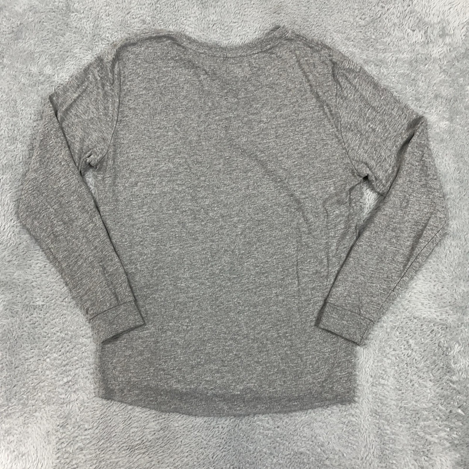 Marine Layer Henley Shirt Mens Large Gray Long Sleeve Viscose Blend Knit gallery