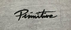 Primitive Skateboarding Nuevo Script Logo Embroidered Tee Lavender, Medium