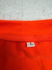 Shein Solid Orange Basic Short Sleeve Crew Neck T shirt Mens Size Large