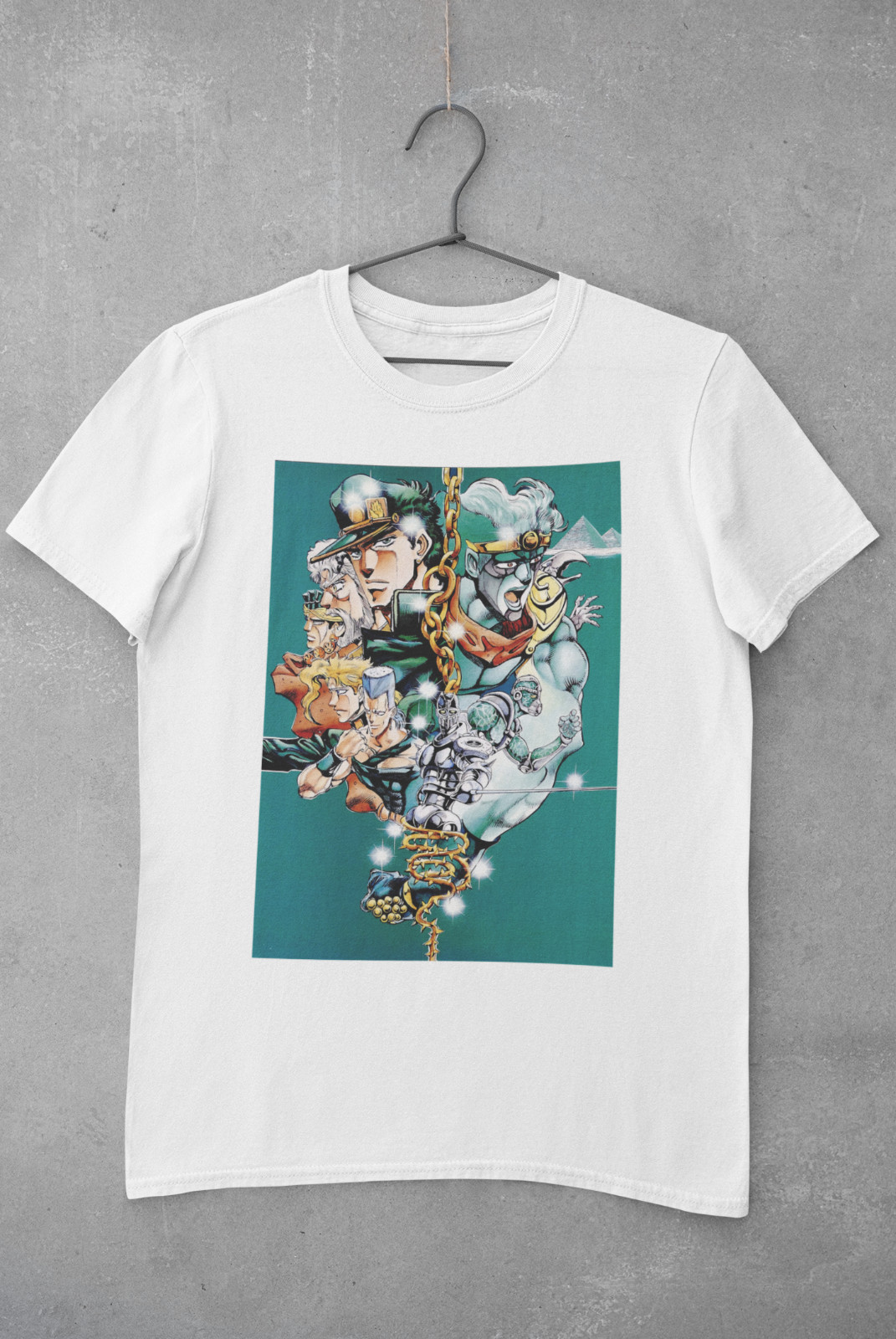 JoJo's Bizarre Adventure T-Shirt Anime Manga Graphic Tee Retro Unisex apparel gallery