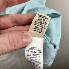 LL BEAN Men’s Carefree Unshrinkable Tee Medium Traditional Fit Gulf Teal Heather