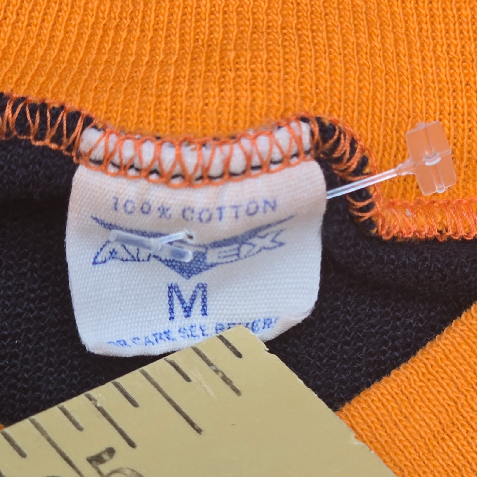 Vintage 70s Midland Lutheran College Shirt Medium Artex Made In USA Black Orange gallery