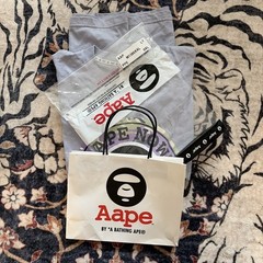 Men’s AAPE BY A BATHING APE Long Sleeve Tee Camo Purple Large aape now! UNVS