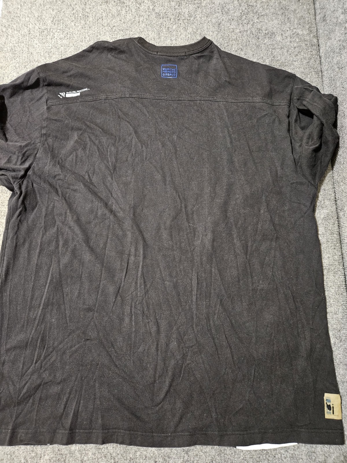 Y2K Blue Marithe Francois Girbaud Black T Shirt Size 2X gallery
