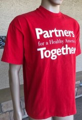 Vintage 90s Partners For A Healthy America T Shirt The Ohio State Hanes USA XL