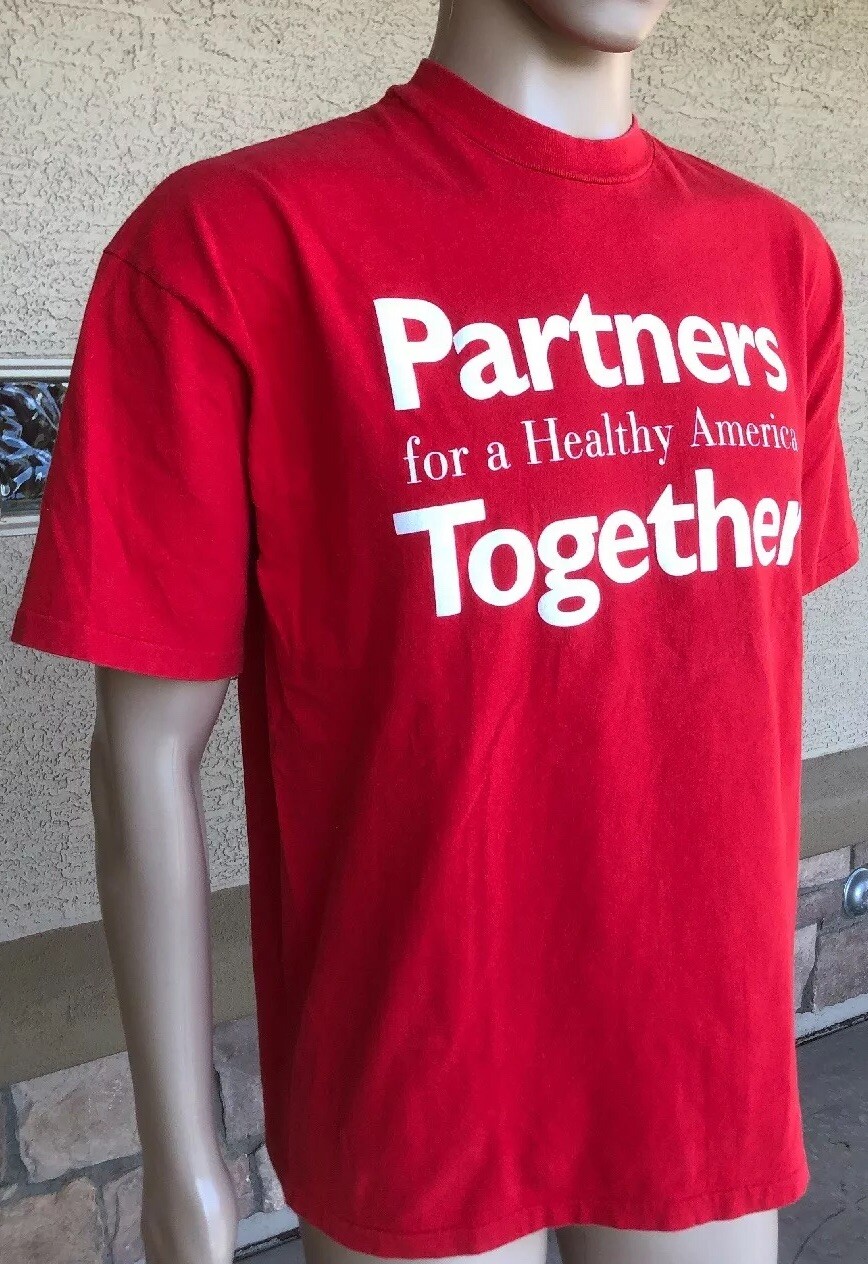 Vintage 90s Partners For A Healthy America T Shirt The Ohio State Hanes USA XL gallery