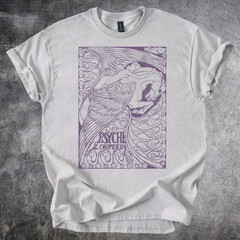 Psyche Artwork Shirt Classic Illustration Design Tshirt Cotton Tee Gray