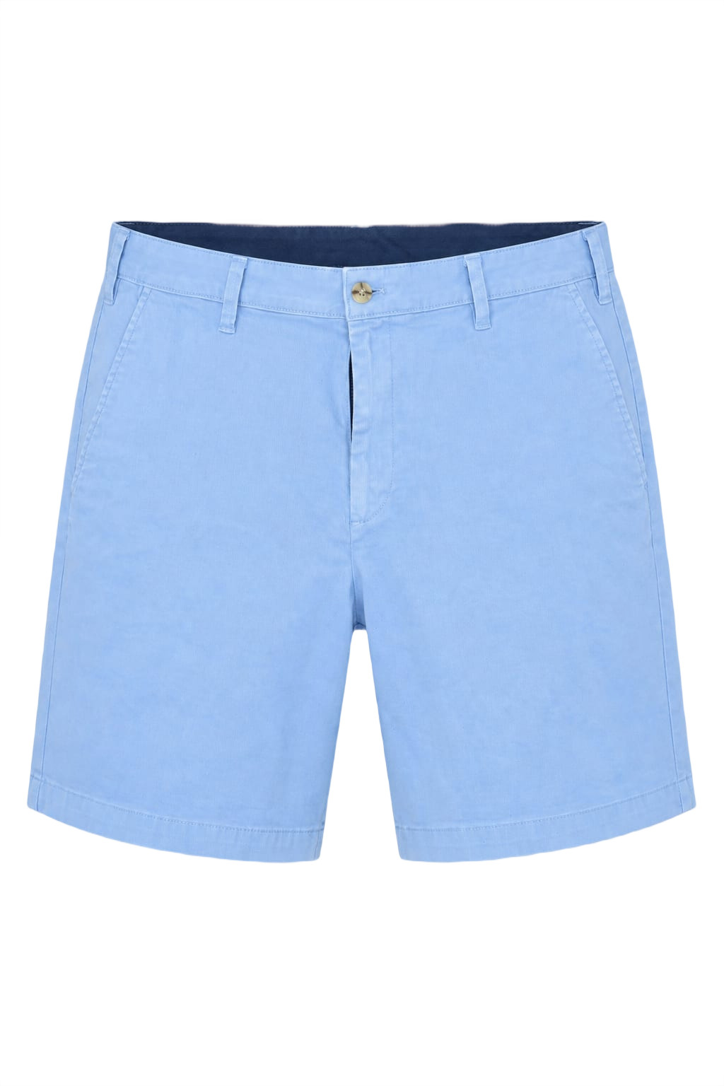 Vintage White Cotton Mid-Thigh Shorts Unisex Casual