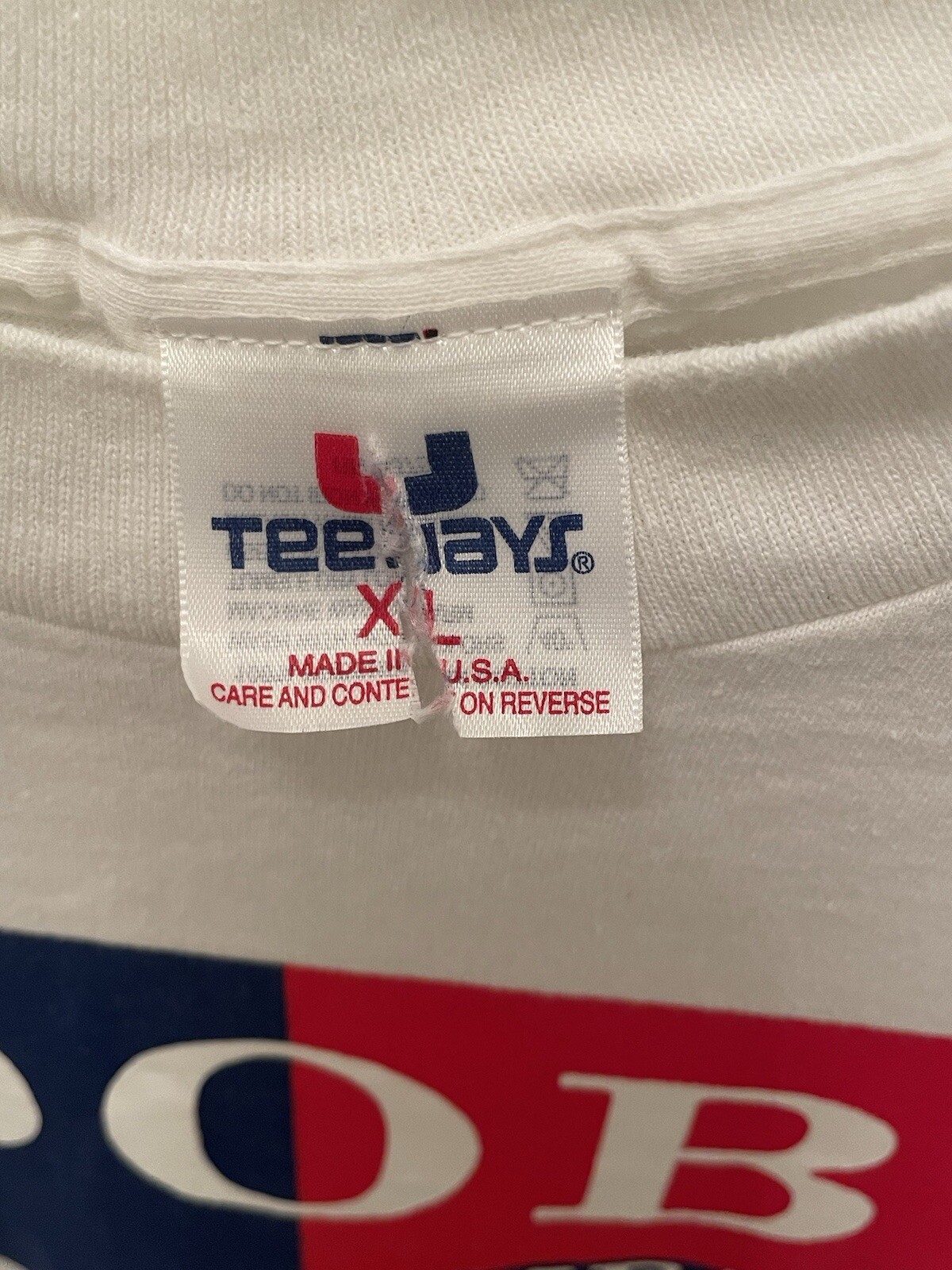 Vintage Retro Teejays OOB ME Old Orchard Beach Maine White T-shirt XL Made USA gallery