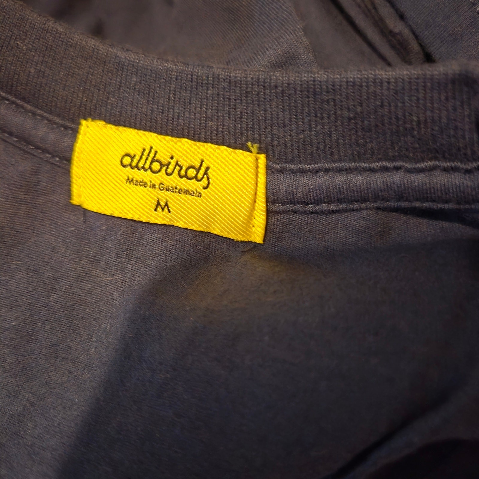 Allbirds Allgood Cotton Logo Tee Men’s Medium Deep Navy gallery