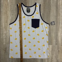 Massive Apparel Men’s Graphic All Over Print Tank Top Medium Rubber Ducky