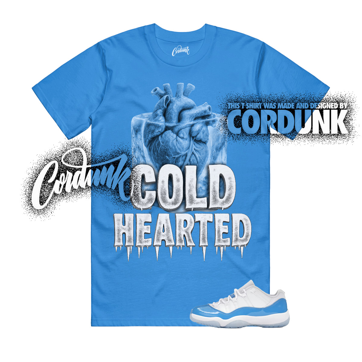 11 University Blue UNC White Light Sky Low T Shirt Match COLD gallery