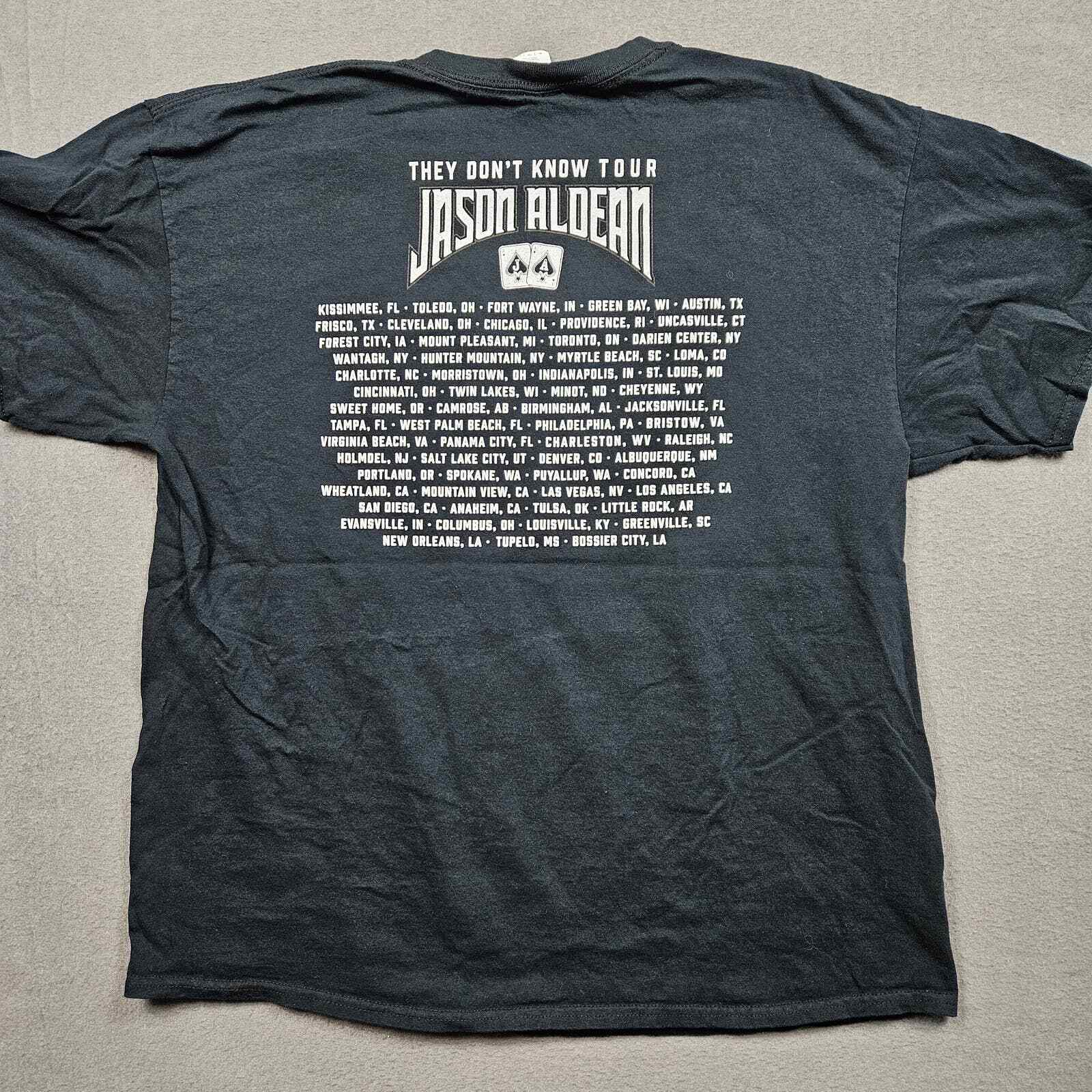 Jason Aldean They Dont Know Tour Shirt Size XL Country Music gallery