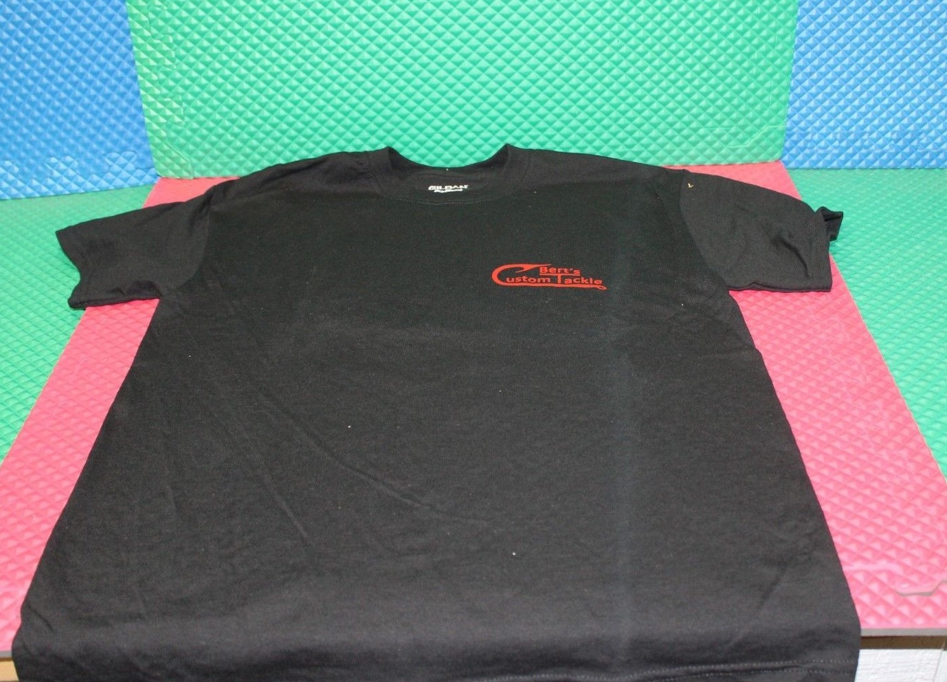 Berts Custom Tackle Black Short SLV 50/50 Poly Cotton Dry Blend Choose Size