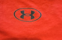 Under Armour UA Tech Men’s Red Logo Crew Neck Short Sleeve T-Shirt, Size LG