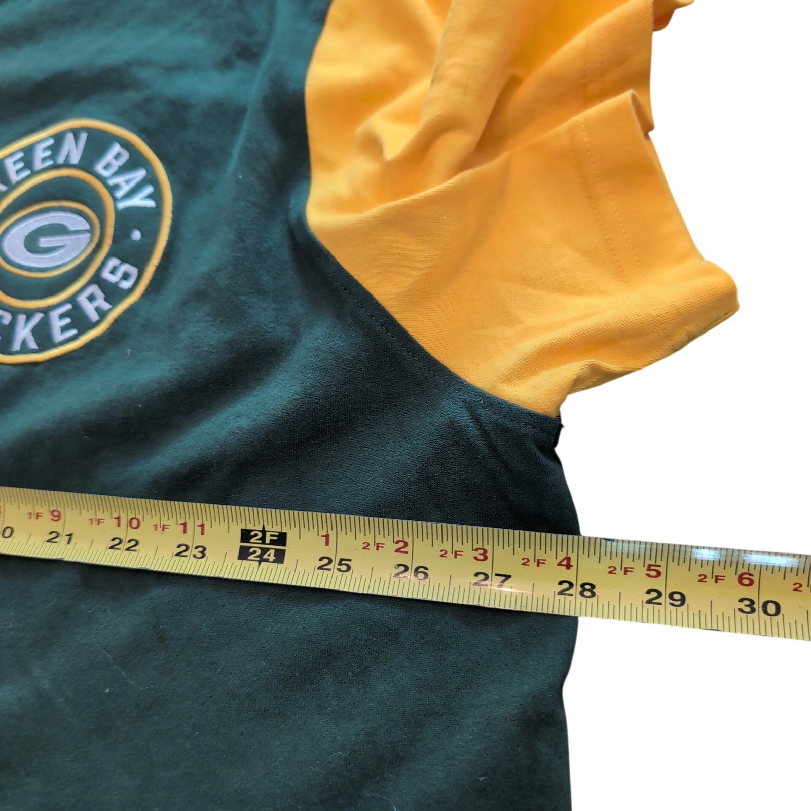 NFL Green Bay Packers Henley Shirt Mens 3XL G-III Green Gold Colorblock Cotton gallery