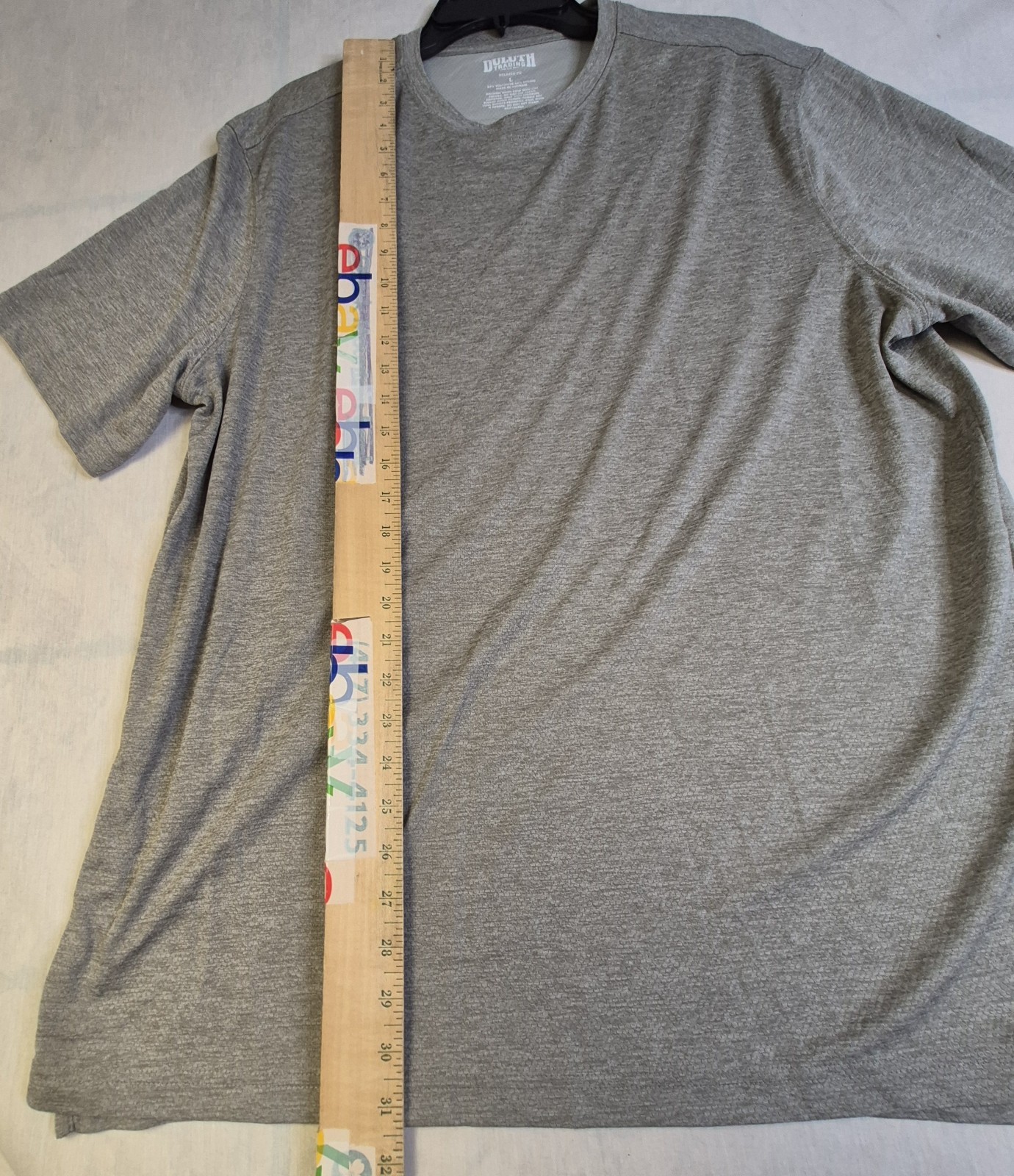 Duluth Trading Shirt Men L Gray Relaxed Fit Comfort 54 Polyester 45% Nylon gallery