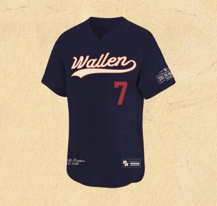 Morgan Wallen Still The Problem Tour Official Merch Baseball Jersey Size Medium gallery