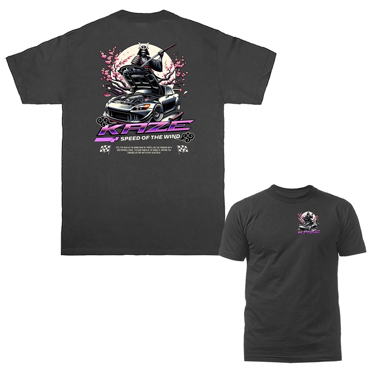 Samurai Car Imported Tuned Custom JDM Sports Car T-shirt gallery