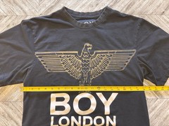 Boy London T-Shirt Mens Small Black Eagle Punk Y2K Streetwear Urban Hip Hop Logo