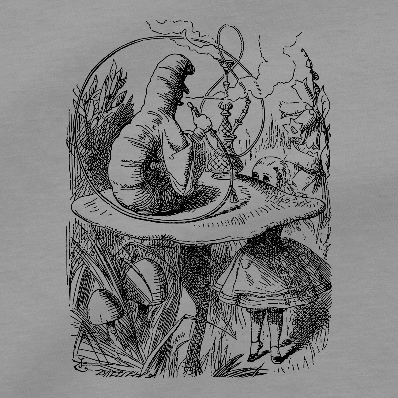 Alice In Wonderland T Shirt Lewis Carroll John Tenniel Book Illustration DVD Tee gallery