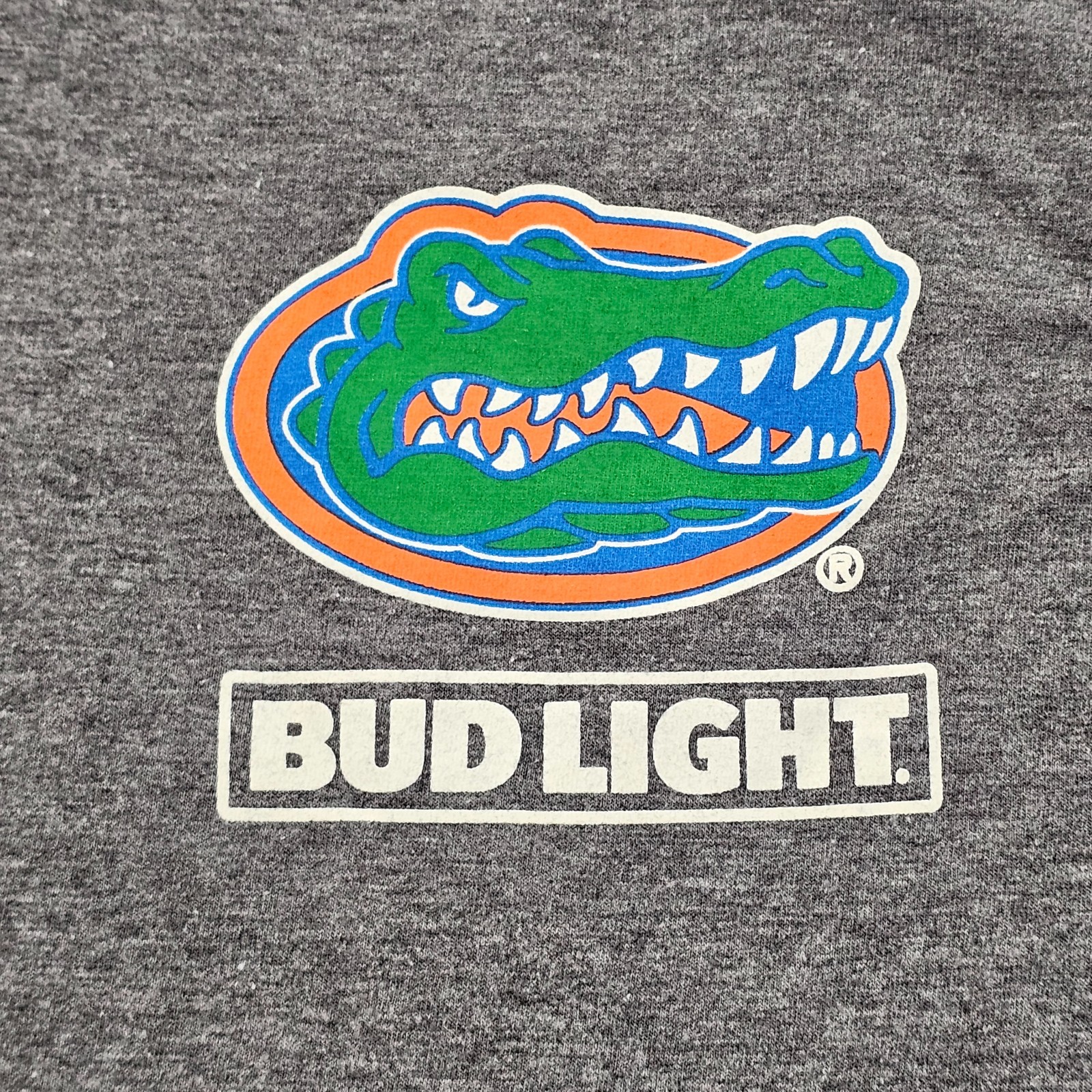 Florida Gators Bud Light Gray Short Sleeve Tri-Blend T-Shirt Men's S gallery