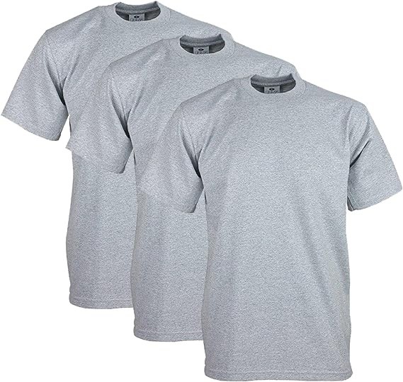 3 PACK PRO CLUB HEAVYWEIGHT T SHIRT SHORT SLEEVES 100% COTTON gallery